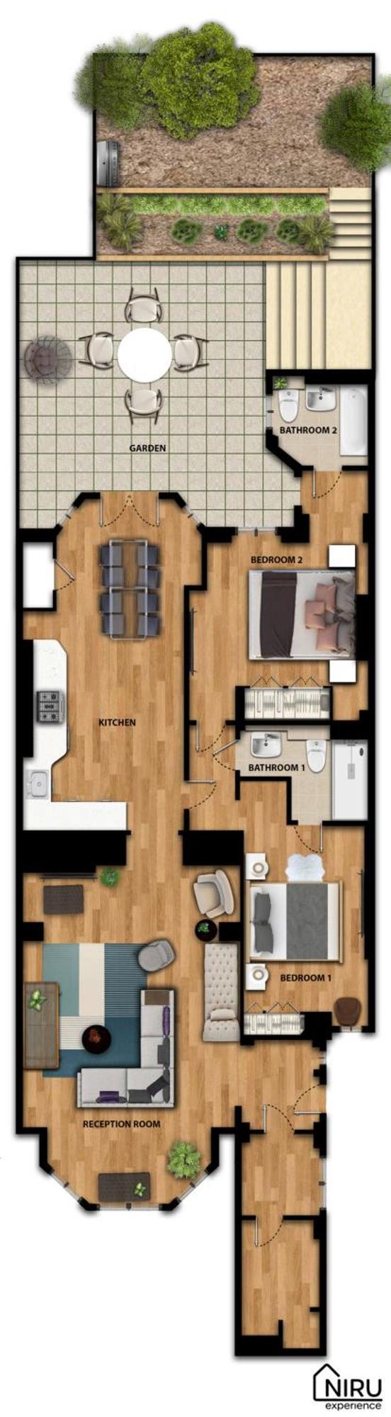 Niru Experience Luxury Boutique Garden 2Bd 2Ba Leilighet London Eksteriør bilde